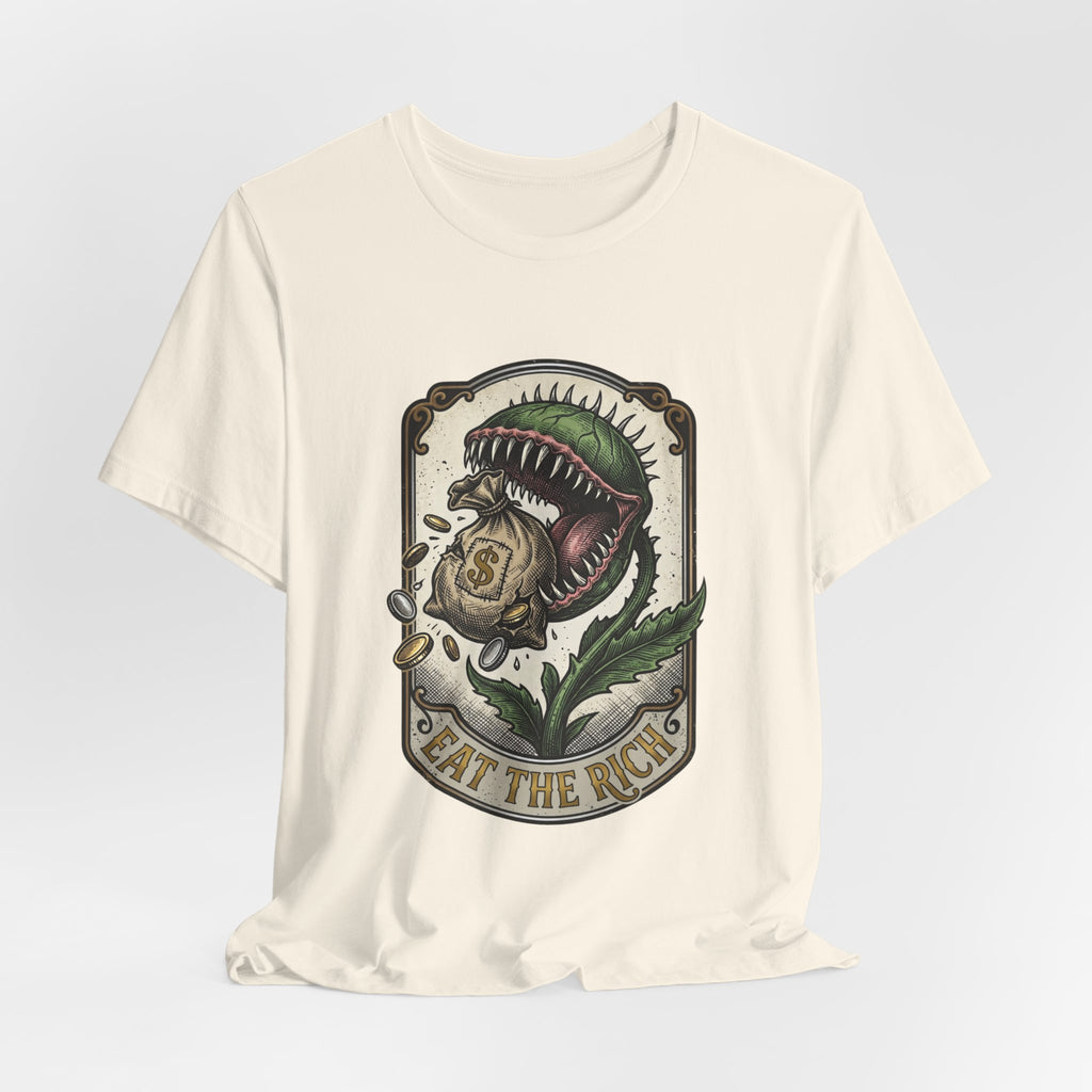 Eat the Rich Tee | People Over Profit statement shirt, activist graphic