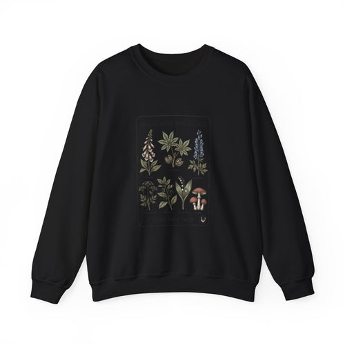 All Plants Are Edible Sweatshirt | Botanical Illustration, Dark Nature Humor
