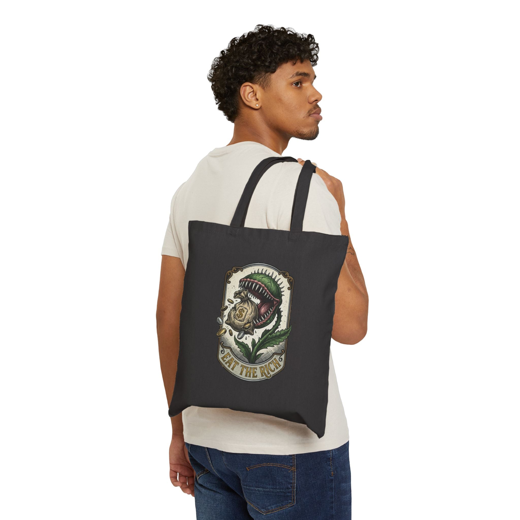 People Over Profit Tote | Cotton Canvas, Statement Eco Tote