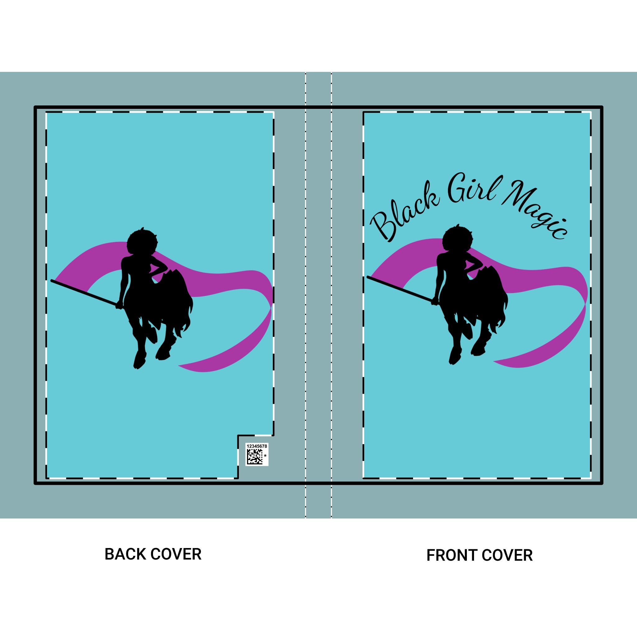Hardcover Journal — "Black Girl Magic" Silhouette Notebook