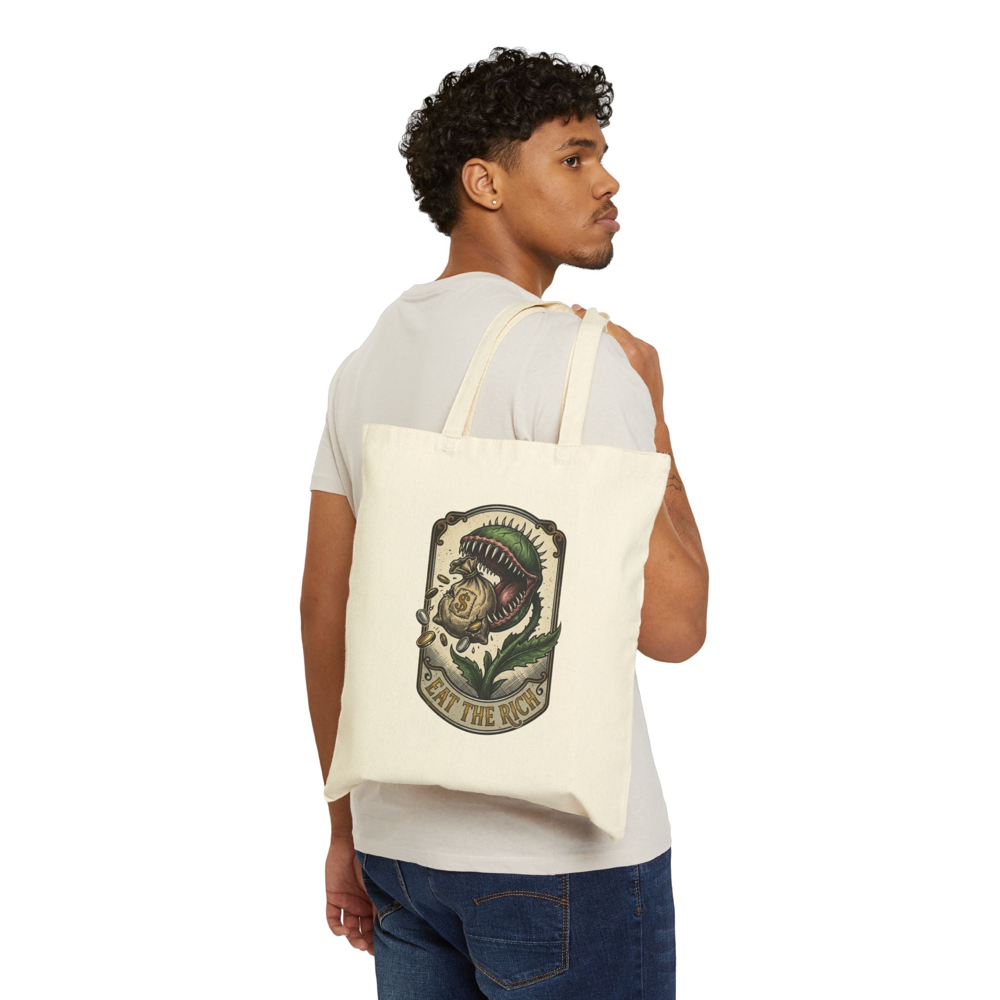 People Over Profit Tote | Cotton Canvas, Statement Eco Tote