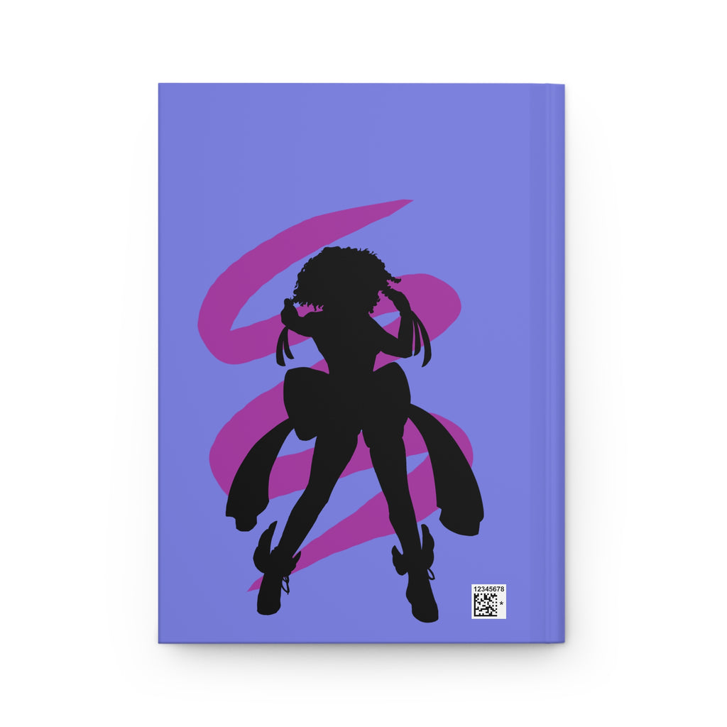 Hardcover Journal — "Black Girl Magic" Silhouette Notebook (Purple)