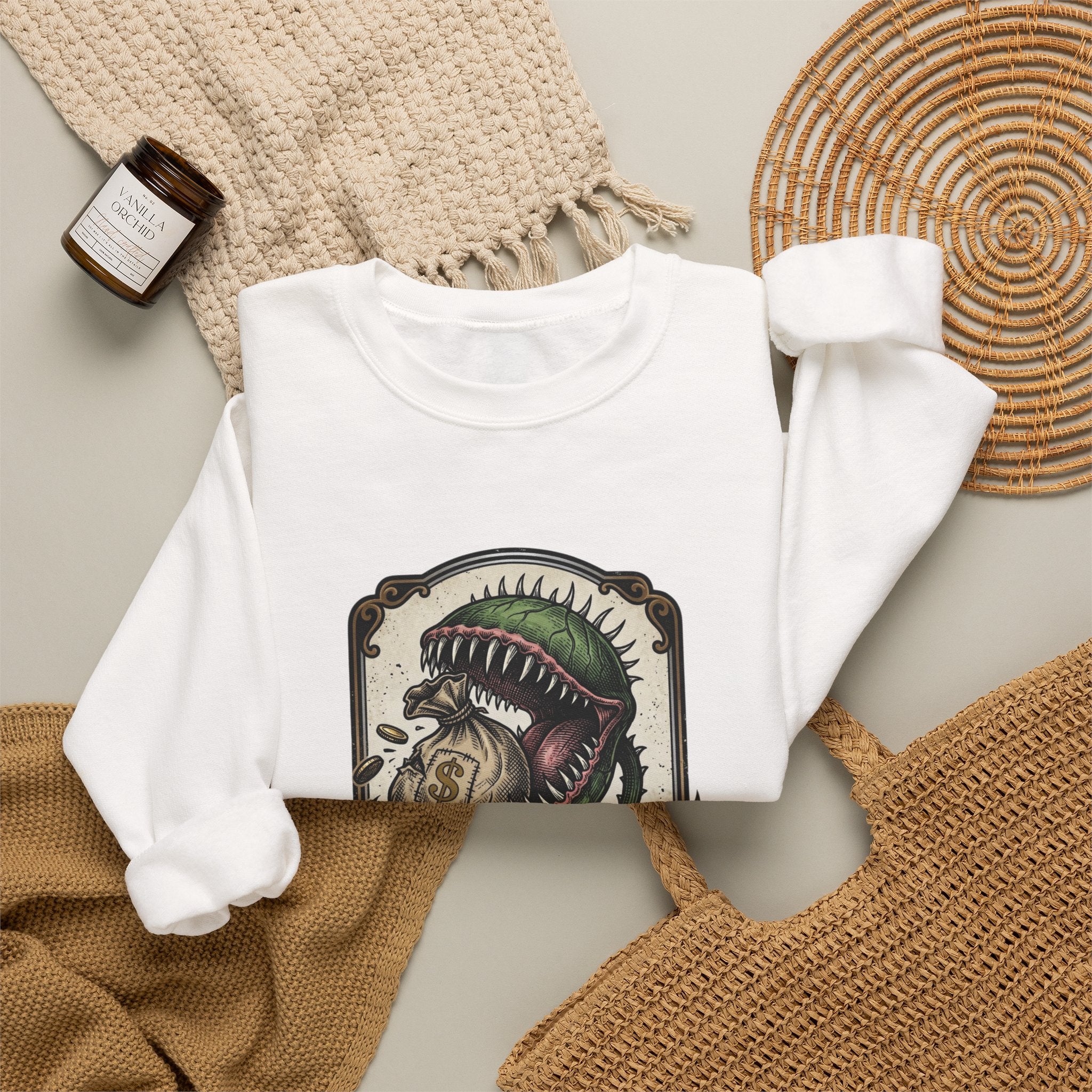 People Over Profit Crewneck Sweatshirt | Values-Led Statement Apparel