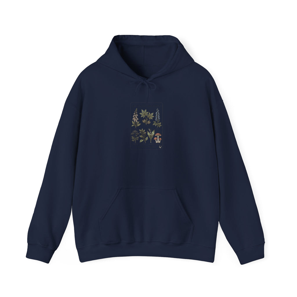 All Plants Are Edible Hoodie | Vintage Botanical, Forager Mycology Humor