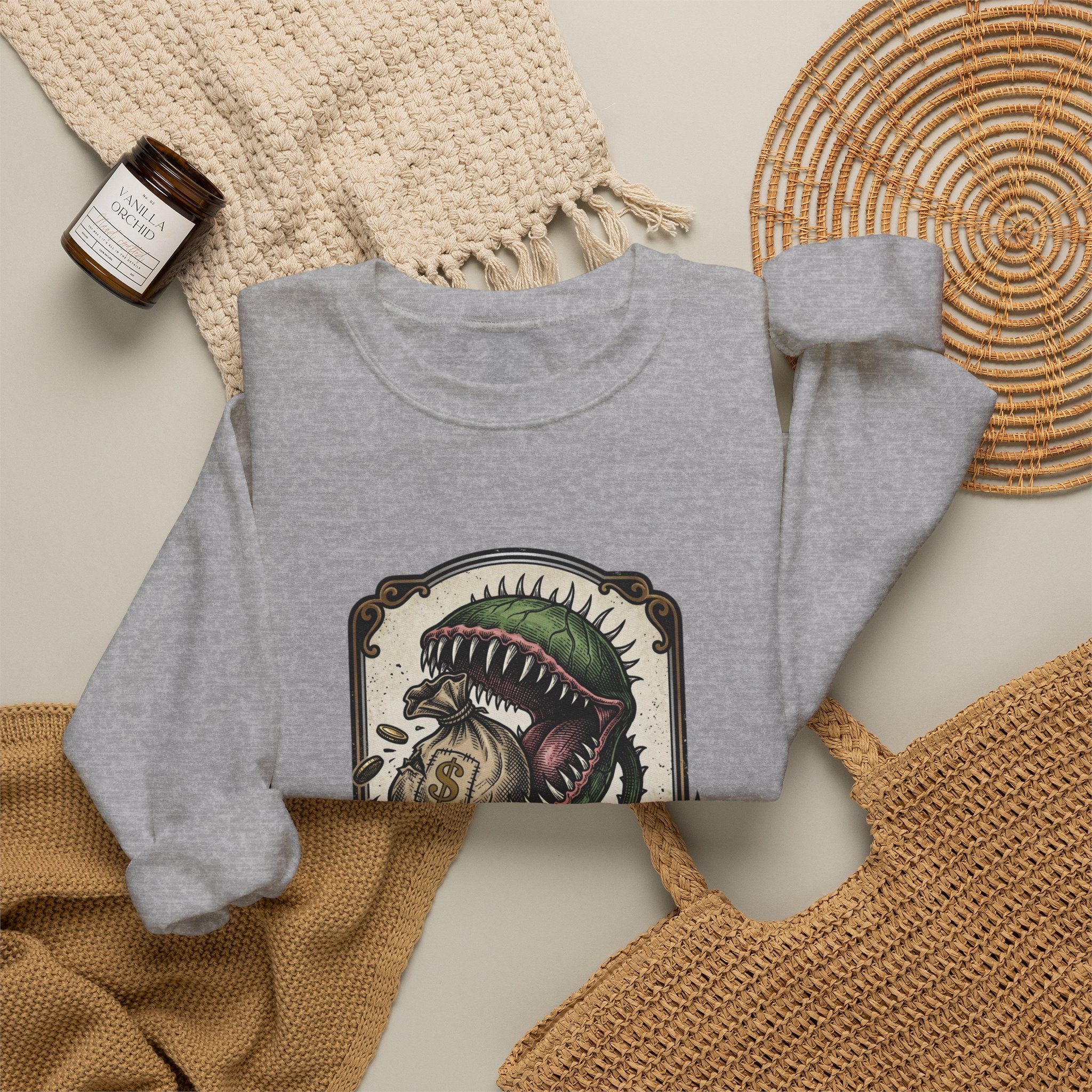 People Over Profit Crewneck Sweatshirt | Values-Led Statement Apparel